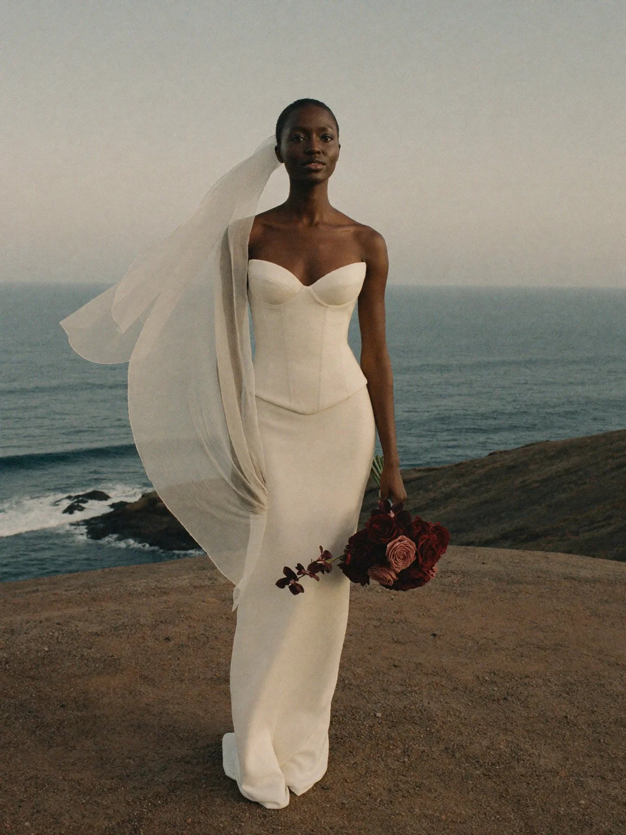 Sweetheart Column Wedding Dress – Minimalist Strapless Bridal Gown | Lovers Isle Bridal