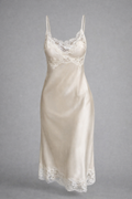 Robe nuisette en soie ivoire | Robe de mariée minimaliste | Lovers Isle