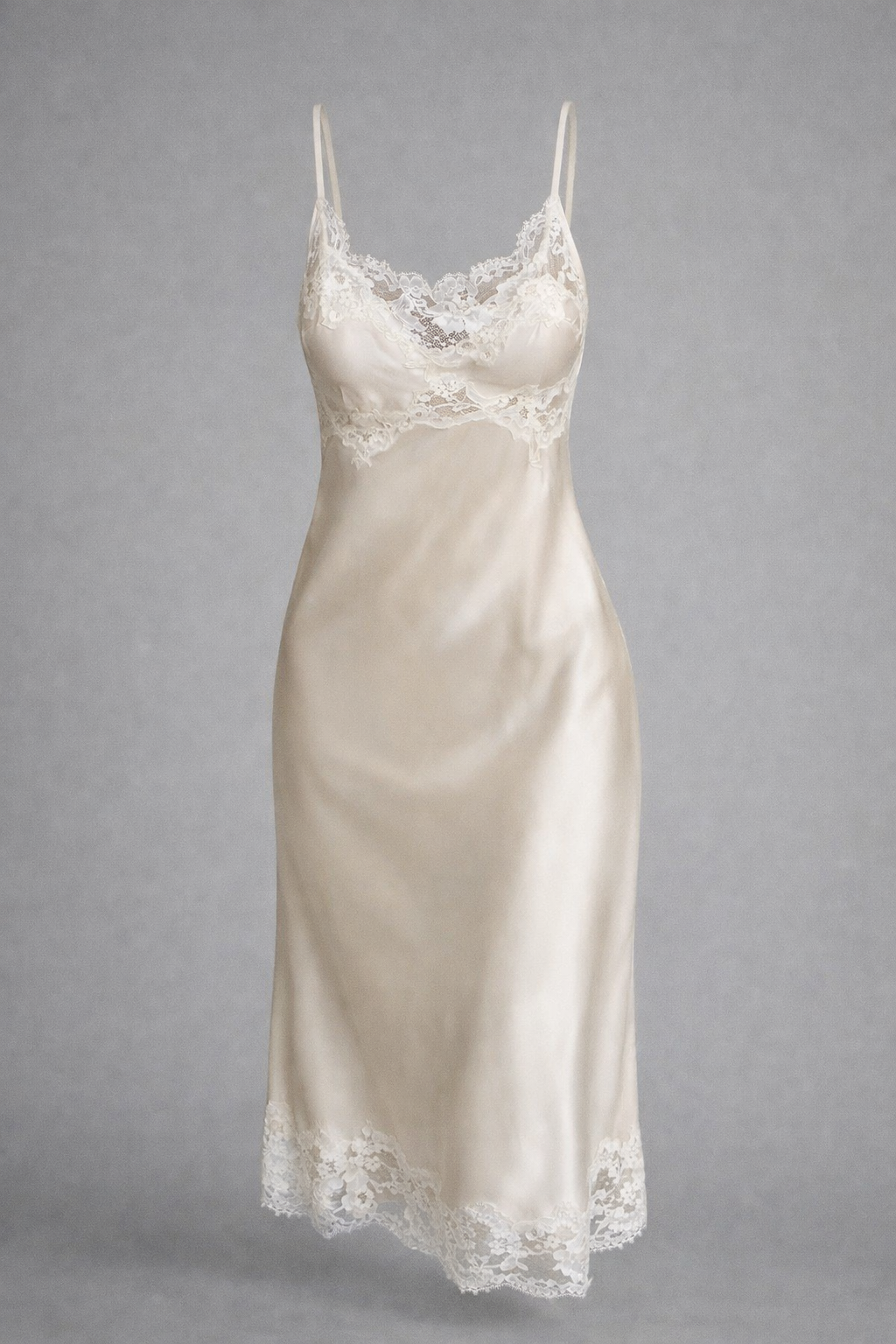 Robe nuisette en soie ivoire | Robe de mariée minimaliste | Lovers Isle