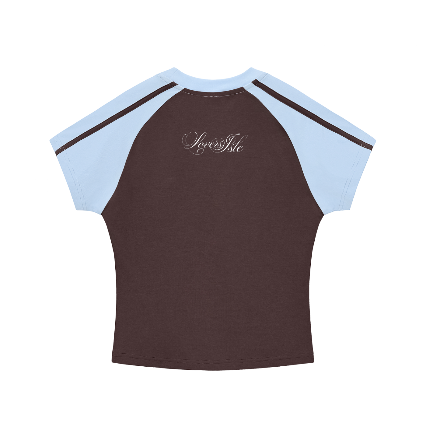 Contrast Stripes Bodycon Raglan  Sleeve T-Shirt