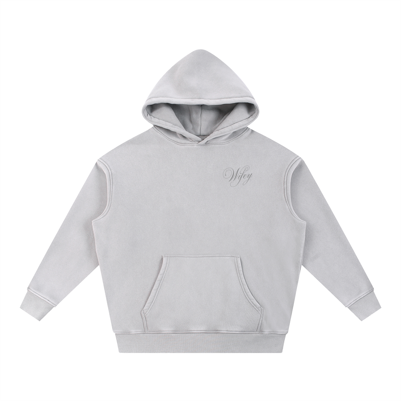 Snow Wash Fleece Oversize Hoodie